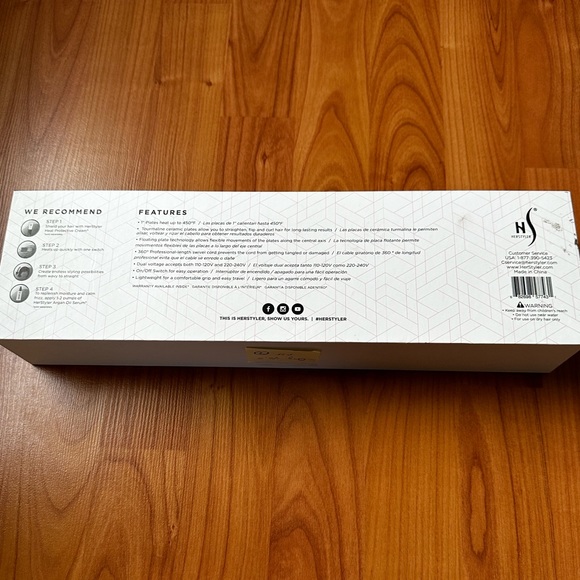 HERSTYLER Tourmalinr Ceramic Plates (Brand new in box) - Picture 3 of 3